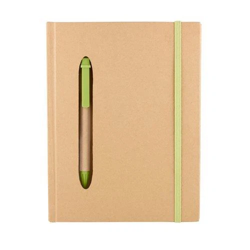 Kraft Paper Notebook With Pen Slot